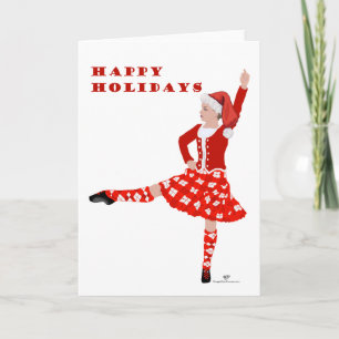 Kerstmis Schotse Hooglandse Danser Kaart