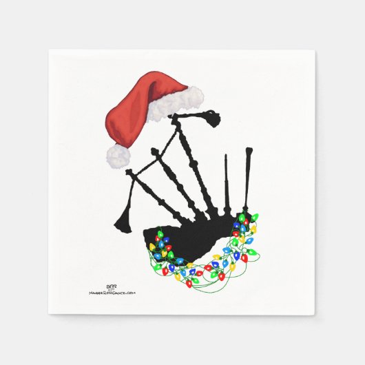 Kerstmis Schotse Hooglandse Danser Servet (Voorkant)