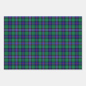 Kerstmis Schotse tartan gesorteerd op feestdag Inpakpapier Vel (Voorkant 2)