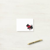 Kerstmis Schotse Terrier Post It Notes Cadeau (Op bureau)