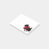 Kerstmis Schotse Terrier Post It Notes Cadeau (Schuin)