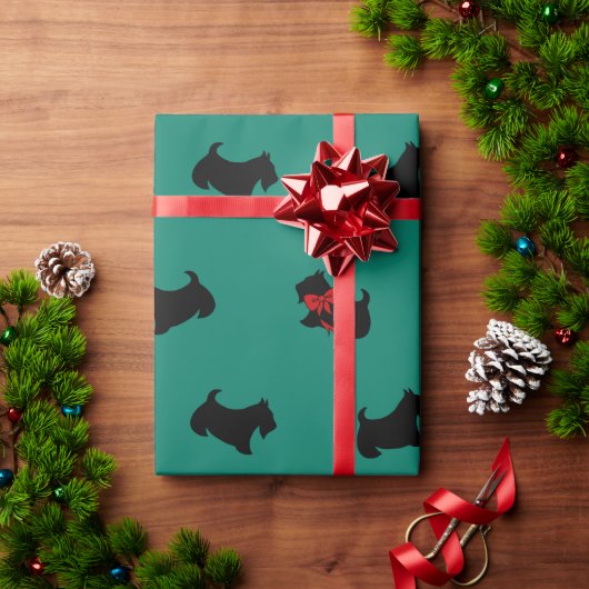 Kerstmis Schotse Terriërs Inpakpapier (Feestdagen Geschenken)