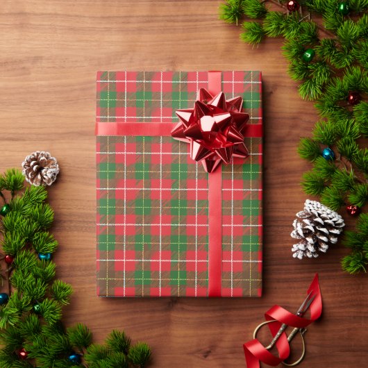 Kerstmis Schotsgeruit 3 Cadeaupapier (Feestdagen Geschenken)
