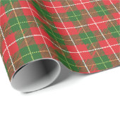 Kerstmis Schotsgeruit 3 Cadeaupapier (Rol Hoek)