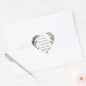 Kerstmis Schrift Lucas 2:11 Kardinaal Vogel Hart Sticker (Envelop)