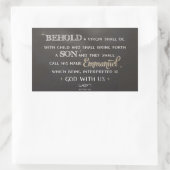 Kerstmis Schrift - Matteüs 1:23 Rechthoekige Sticker (Tas)