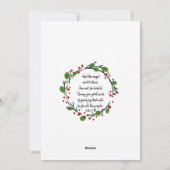 Kerstmis Schrift Sticker Schrift Feestdagenkaart (Achterkant)