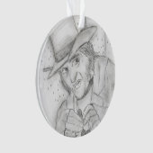 Kerstmis - Schuifje in zwart-wit Ornament (voorkant)