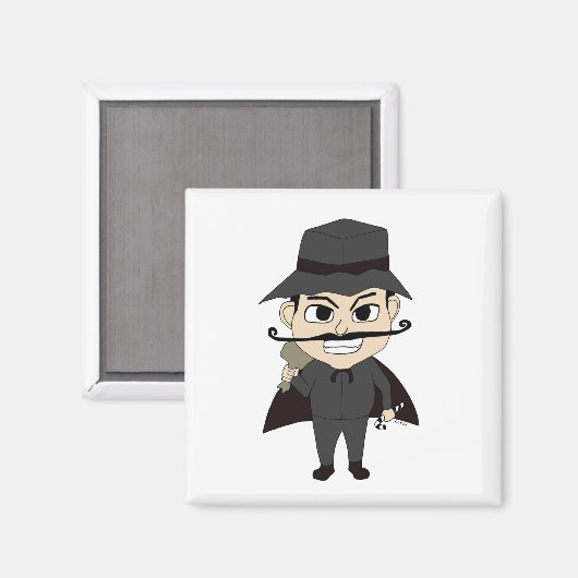 Kerstmis schurk magneet (Voorkant / Achterkant)