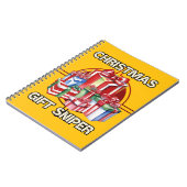 Kerstmis, schutter, cadeau, leger notitieboek (Linkerzijde)