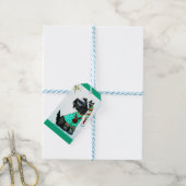 Kerstmis Scottie Cadeaulabel (Met Touw)