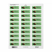 Kerstmis Scottie Dog Return Address Labels (Full Sheet)