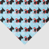 Kerstmis Scottie Honden Patroon Tissuepapier (Detail)