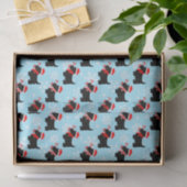 Kerstmis Scottie Honden Patroon Tissuepapier (Geschenk)