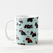 Kerstmis, Scottish Terrier Blue Koffiemok (Links)