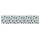 Kerstmis, Scottish Terrier Blue Korte Tafelloper (Horizontaal)