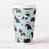 Kerstmis, Scottish Terrier Blue Latte Mok (Voorkant)