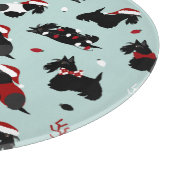 Kerstmis, Scottish Terrier Blue Snijplank (Hoek)