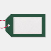 Kerstmis Script Bosgroen Cadeaulabel (Achterkant Horizontaal)