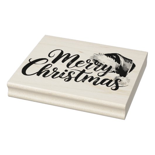 Kerstmis-script met illustratie van kerstmannenhoe rubberstempel (Stempel)