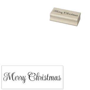 Kerstmis Script Tekst Sjabloon Rubberstempel