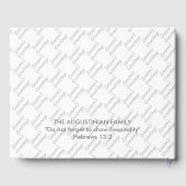 Kerstmis, SEIZOEN GREETINGS White Gastenboek (Achterkant)