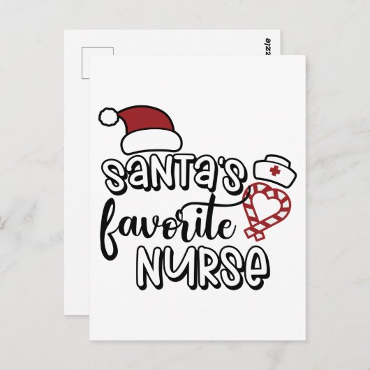 Kerstmis Seizoen waar Sinterklaas zijn Favoriete V Briefkaart (Voorkant / Achterkant)