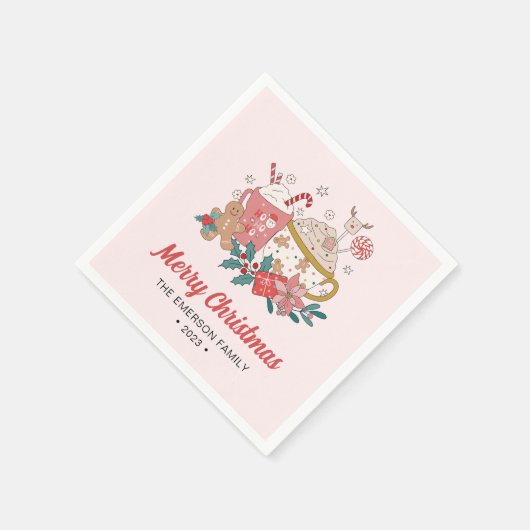 Kerstmis Servet (Hoek)