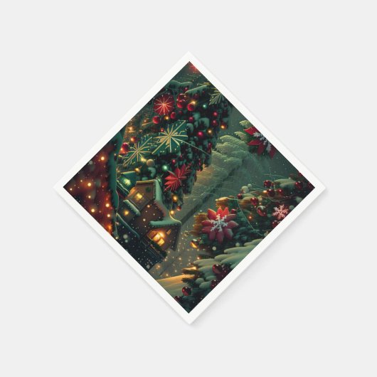 Kerstmis Servet (Hoek)