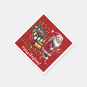 Kerstmis  servet (Hoek)
