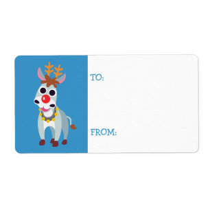 Kerstmis Shane de Donkey Etiket