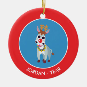 Kerstmis Shane de Donkey Keramisch Ornament