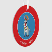 Kerstmis Shane de Donkey Ornament (voorkant)