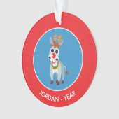 Kerstmis Shane de Donkey Ornament (voorkant)