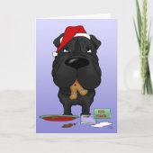 Kerstmis shar-Pei Feestdagen Kaart (Voorkant)