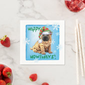 Kerstmis Shar-Pei Servet (Insitu)