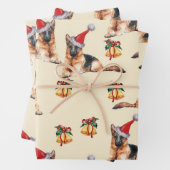Kerstmis: Shepherd Dog Gift, Dog Owner Gift Inpakpapier Vel (In situ)