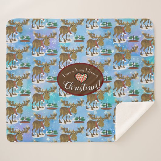 Kerstmis Sherpa Deken (Voorkant (horizontaal))