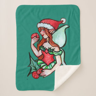 Kerstmis Sherpa Deken