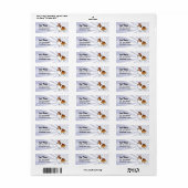 Kerstmis Shetland Sheepdog / Collie Etiket (Full Sheet)
