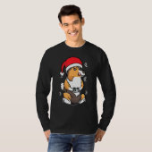 Kerstmis Shetland Sheepdog Sheltie Dog Gamer Vide T-shirt (Voorkant volledig)