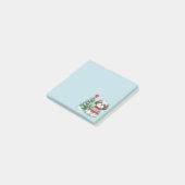 Kerstmis Shih Tzu Kerstman Hond Post-it® Notes (Schuin)
