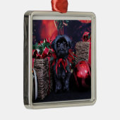 Kerstmis - Shih Tzu - Lily Metalen Ornament (Rechts)