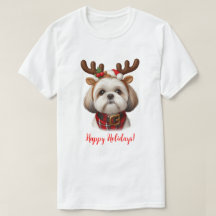 Kerstmis Shih Tzu rendieren
