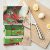 Kerstmis - Shih Tzu - Riley Theedoek (Quarter Fold)