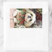 Kerstmis - Shih Tzu - Sophie Rechthoekige Sticker (Tas)