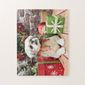 Kerstmis - Shih Tzu - Teddy Legpuzzel (Verticaal)