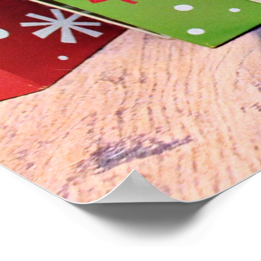 Kerstmis - Shih Tzu - Vince Poster (Hoek)