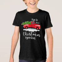 Kerstmis Shirt Red Truck Winter Feestdagen