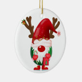 Kerstmis Shopping Gnome Keramisch Ornament (Rechts)